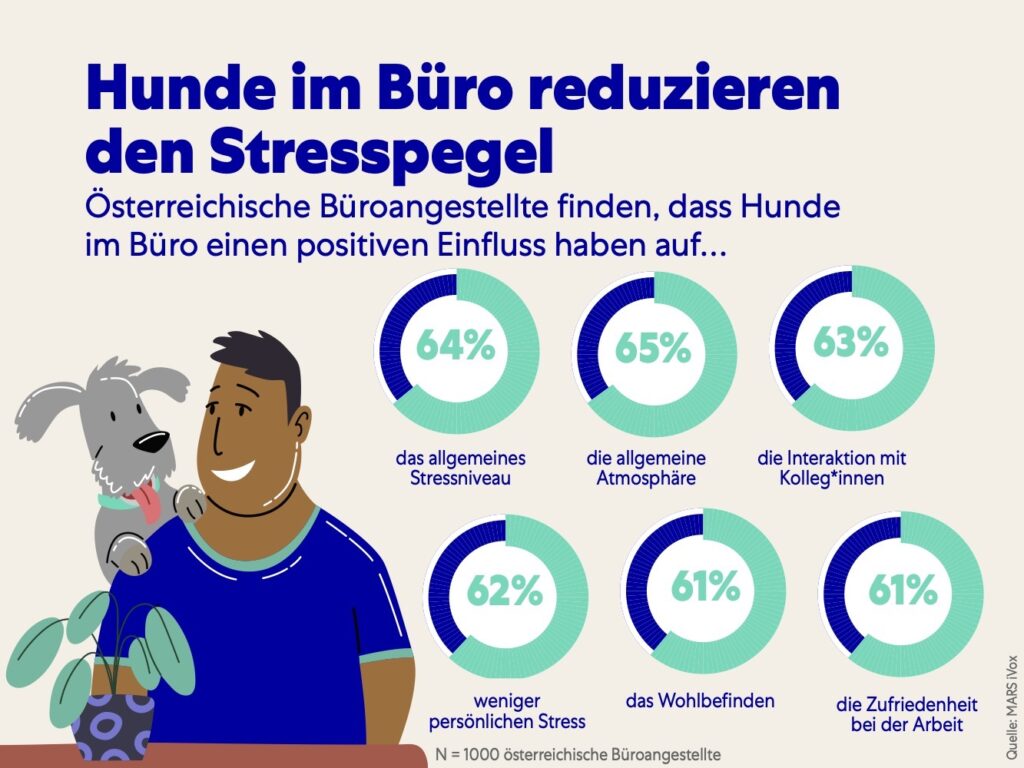 Positiver Einfluss von Bürohunden auf ihre Besitzer*innen